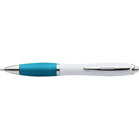 Kugelschreiber aus Kunststoff Swansea – Hellblau bedrucken, Art.-Nr. 018999999_3018