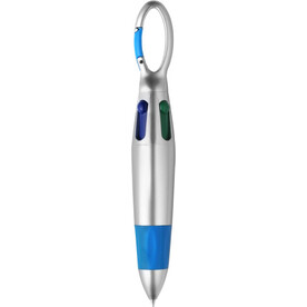 Kugelschreiber aus Kunststoff Marvin – Hellblau bedrucken, Art.-Nr. 018999999_3306