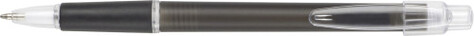 Kugelschreiber aus Kunststoff Zaria – schwarz/schwarz bedrucken, Art.-Nr. 208999999_3321