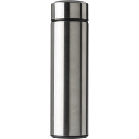 Edelstahl-Thermosflasche (450 ml) mit LED-Anzeige Fatima – Silber bedrucken, Art.-Nr. 032999999_427380