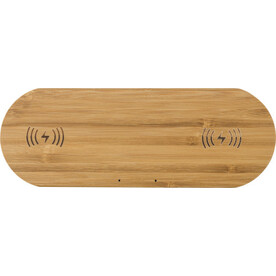 Wireless Ladepad aus Bambus Tatum – Bambus bedrucken, Art.-Nr. 823999999_432509