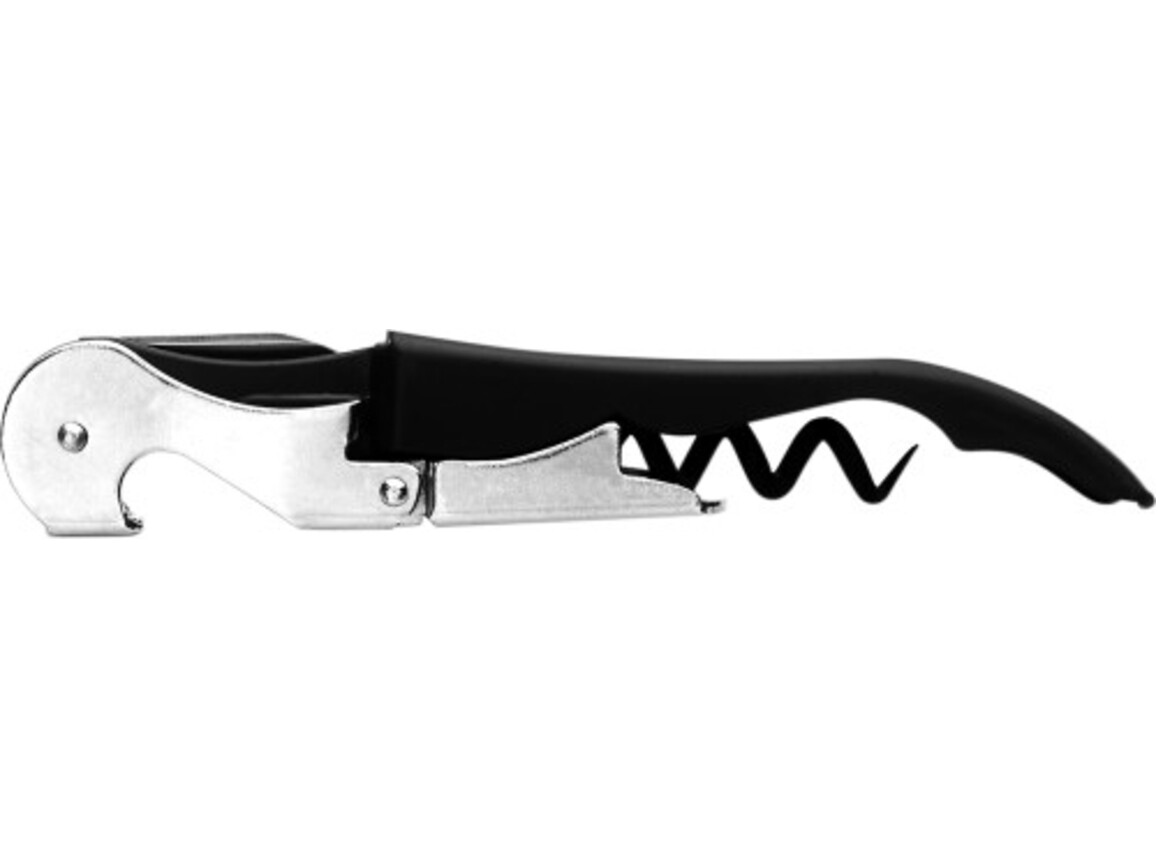 Kellnermesser aus Metall Quincy – Schwarz bedrucken, Art.-Nr. 001999999_5202
