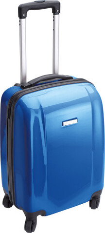 Trolley aus ABS-Kunststoff Verona – Kobaltblau bedrucken, Art.-Nr. 023999999_5392