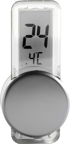 Thermometer aus Kunststoff Roxanne – Silber bedrucken, Art.-Nr. 032999999_6201