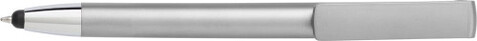 Kugelschreiber aus ABS-Kunststoff Calvin – Silber bedrucken, Art.-Nr. 032999999_7124