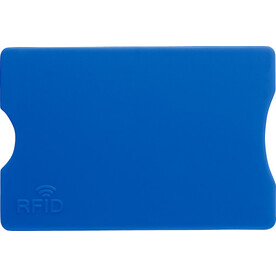 Kreditkartenhalter aus Kunststoff Yara – Kobaltblau bedrucken, Art.-Nr. 023999999_7252