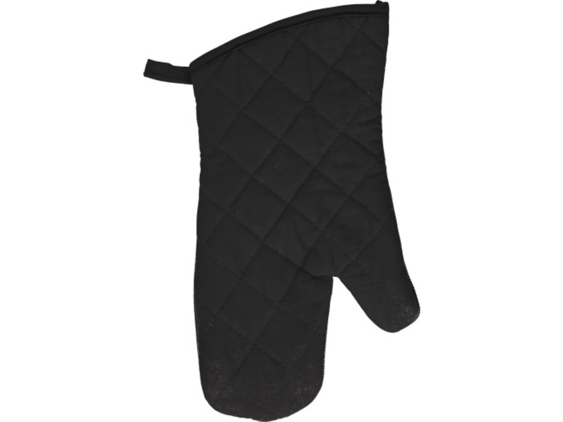 Ofenhandschuhe aus Baumwolle Elsie – Schwarz bedrucken, Art.-Nr. 001999999_737254