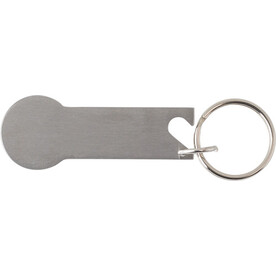 Multifunktionaler Schlüsselanhänger aus Edelstahl Gavin – Silber bedrucken, Art.-Nr. 032999999_739582