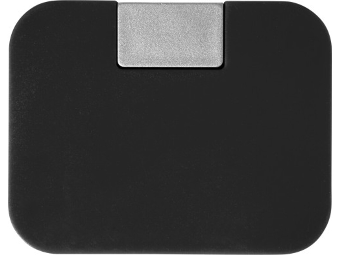 USB-Hub aus ABS-Kunststoff August – Schwarz bedrucken, Art.-Nr. 001999999_7735