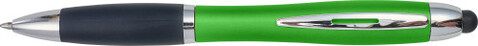 LED-Kugelschreiber &#039;Norderney&#039; aus Kunststoff – Grün bedrucken, Art.-Nr. 004999999_8455