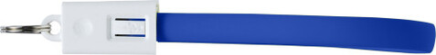 Ladekabel aus PVC mit Schlüsselbund Pierre – Kobaltblau bedrucken, Art.-Nr. 023999999_8527