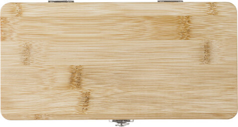 Bambus-Werkzeugsatz Elmar – Braun bedrucken, Art.-Nr. 011999999_866620