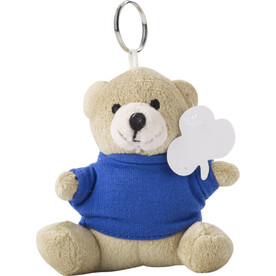 Teddybär Schlüsselanhänger Arnie – Kobaltblau bedrucken, Art.-Nr. 023999999_8851