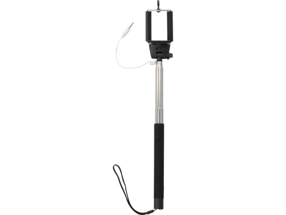 Teleskop-Halterfür Selbstporträts Fynn – Schwarz bedrucken, Art.-Nr. 001999999_9219