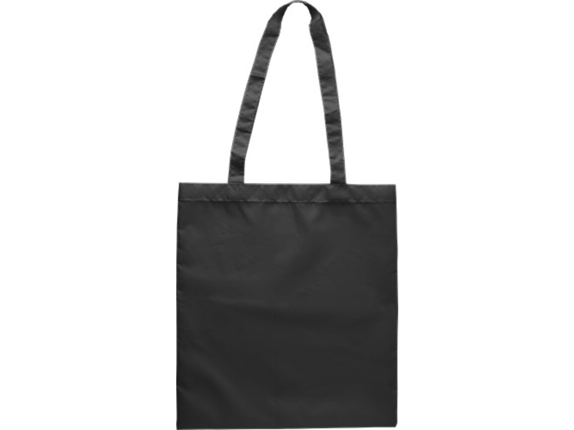 Einkaufstasche aus RPET-Polyester Anaya – Schwarz bedrucken, Art.-Nr. 001999999_9262