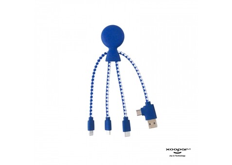 2081 | Xoopar Mr. Bio Charging cable - Blau bedrucken, Art.-Nr. LT41004-N0011