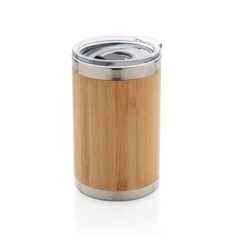 Bambus Coffee-To-Go Becher braun bedrucken, Art.-Nr. P432.339