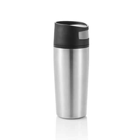 Auto Becher silber, schwarz bedrucken, Art.-Nr. P432.452