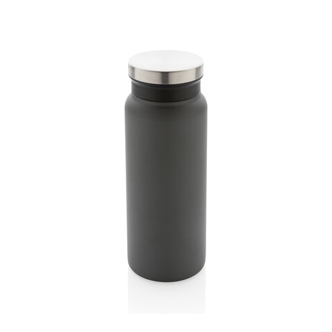 RCS recycelte Stainless Steel Vakuumflasche 600ml grau bedrucken, Art.-Nr. P433.022