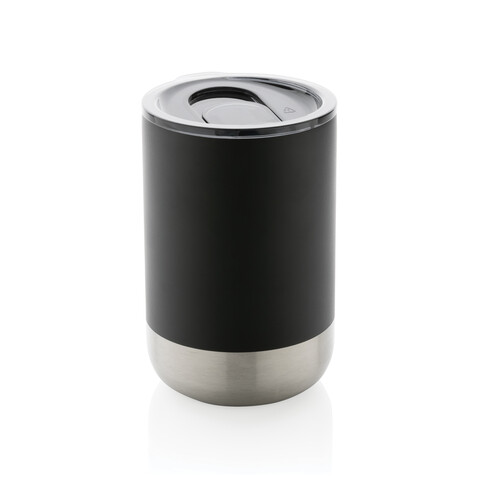 RCS recycelter Stainless Steel Becher schwarz bedrucken, Art.-Nr. P433.061