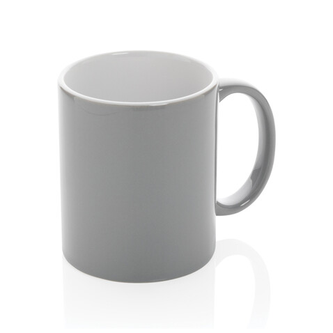 Basic Keramiktasse, 350ml grau bedrucken, Art.-Nr. P434.012