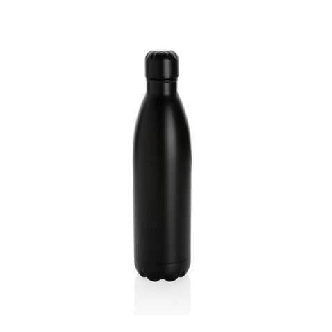 Solid Color Vakuum Stainless-Steel Flasche 750ml schwarz bedrucken, Art.-Nr. P436.931