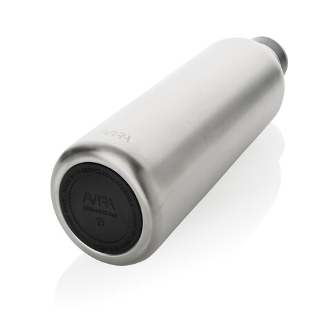 Avira Avior RCS recycelte Stainless-Steel Flasche 1L silber bedrucken, Art.-Nr. P438.012