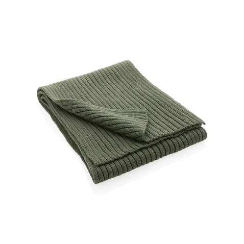 Impact AWARE™ Polylana® Strickschal 180x25cm grün bedrucken, Art.-Nr. P453.447