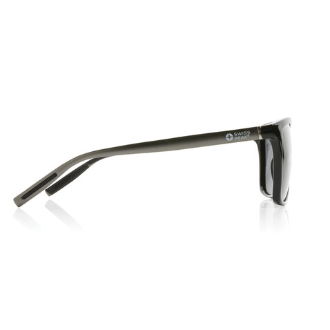 Swiss Peak polarisierte Sonnenbrille aus RCS Kunststoff schwarz bedrucken, Art.-Nr. P453.981