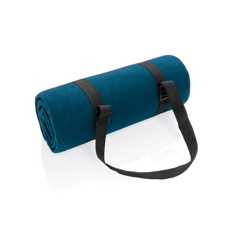 Impact AWARE™ RPET Picknickdecke navy blau bedrucken, Art.-Nr. P459.075