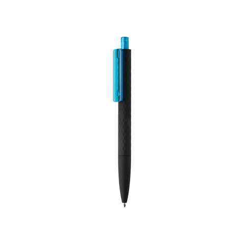 X3-Black mit Smooth-Touch hellblau, schwarz bedrucken, Art.-Nr. P610.975