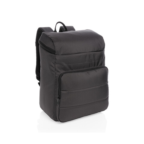 Impact AWARE™ RPET Kühl-Rucksack schwarz bedrucken, Art.-Nr. P733.051