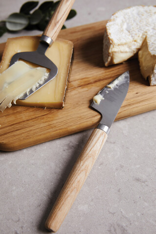 VINGA Retro Käse-Set braun bedrucken, Art.-Nr. 10223