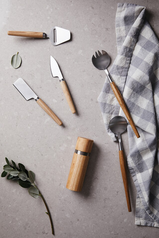 VINGA Retro Käse-Set braun bedrucken, Art.-Nr. 10223