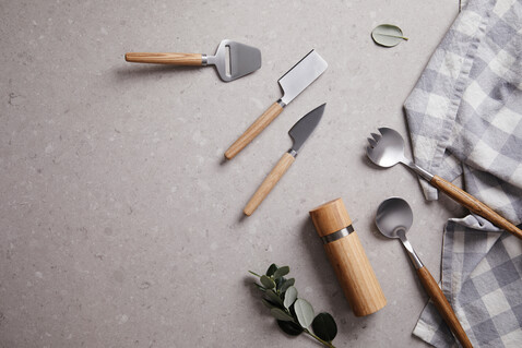 VINGA Retro Käse-Set braun bedrucken, Art.-Nr. 10223