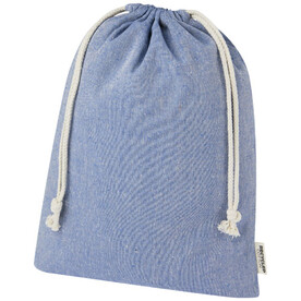 Pheebs 150 g/m² GRS Zuziehbeutel aus Recyclingbaumwolle groß 4 l, heather blau bedrucken, Art.-Nr. 12067250 Pheebs 150 g/m² GRS Zuziehbeutel aus Recyclingbaumwolle groß 4 l, heather blau bedrucken, Art.-Nr. 12067250