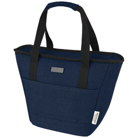 Joey GRS-recycelte Canvas Lunch Kühltasche 6 L für 9 Dosen, navy bedrucken, Art.-Nr. 12067955