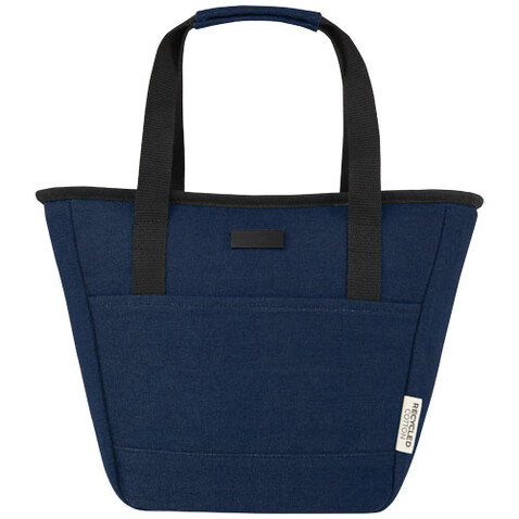 Joey GRS-recycelte Canvas Lunch Kühltasche 6 L für 9 Dosen, navy bedrucken, Art.-Nr. 12067955