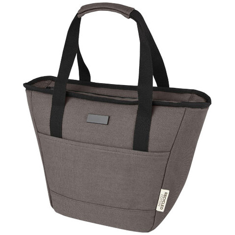 Joey GRS-recycelte Canvas Lunch Kühltasche 6 L für 9 Dosen, grau bedrucken, Art.-Nr. 12067982