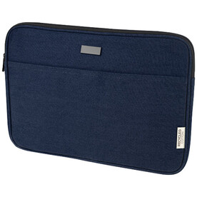 Joey 14&amp;quot; Laptophülle aus GRS recyceltem Canvas 2 L, navy bedrucken, Art.-Nr. 12068055