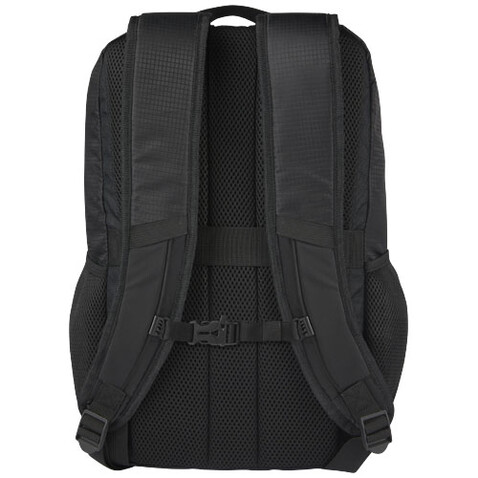 Trailhead 15&quot; GRS recycelter zweifarbiger Laptop-Rucksack 14 L, schwarz, grau bedrucken, Art.-Nr. 12068290