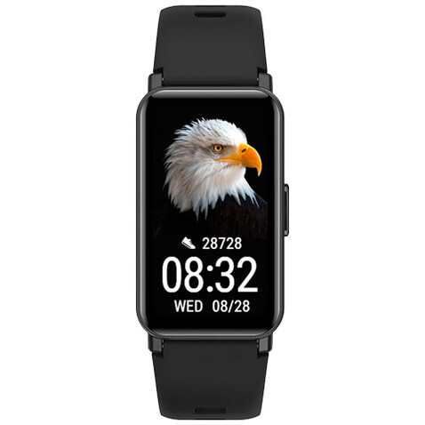 Prixton AT806 Multisport-Smartband mit GPS, schwarz bedrucken, Art.-Nr. 2PA15090