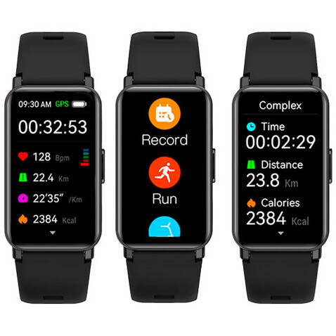 Prixton AT806 Multisport-Smartband mit GPS, schwarz bedrucken, Art.-Nr. 2PA15090