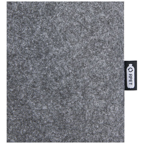 Felta Tragetasche aus GRS-recyceltem Filz mit breitem Boden 12 L, mittelgrau bedrucken, Art.-Nr. 12066282