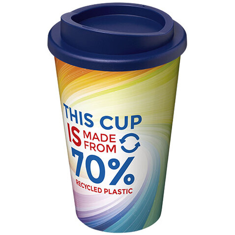 Brite-Americano® Eco 350 ml Isolierbecher, blau bedrucken, Art.-Nr. 21049291