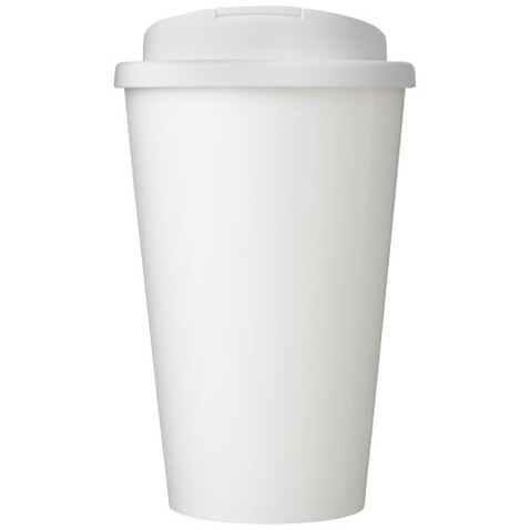 Brite-Americano® Eco 350 ml Isolierbecher mit auslaufsicherem Deckel, weiss bedrucken, Art.-Nr. 21049301