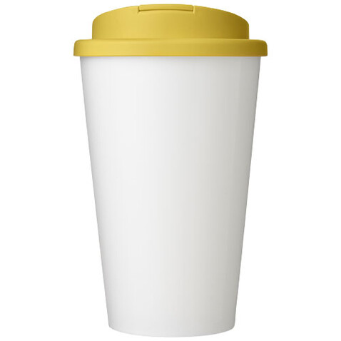 Brite-Americano® Eco 350 ml Isolierbecher mit auslaufsicherem Deckel, gelb bedrucken, Art.-Nr. 21049311