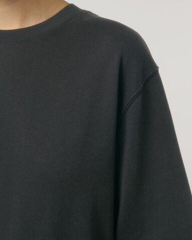 Matcher Vintage - Stückgefärbtes Unisex-Sweatshirt aus Terry mit Rundhalsausschnitt und normaler Passform - G. Dyed Black Rock - 3XL bedrucken, Art.-Nr. STSU085C1403X