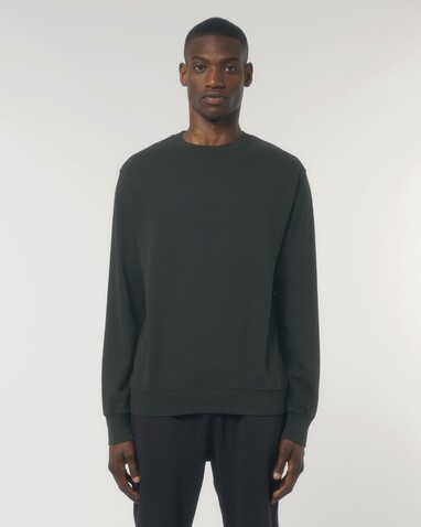 Matcher Vintage - Stückgefärbtes Unisex-Sweatshirt aus Terry mit Rundhalsausschnitt und normaler Passform - G. Dyed Black Rock - 3XL bedrucken, Art.-Nr. STSU085C1403X