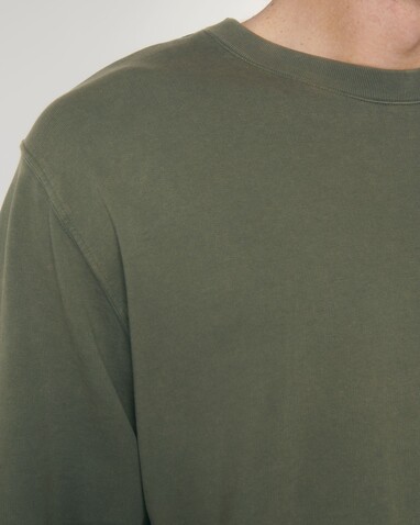 Matcher Vintage - Das Garment-Dyed Rundhals-Unisex-Sweatshirt aus French Terry - G. Dyed Khaki - S bedrucken, Art.-Nr. STSU085C1091S